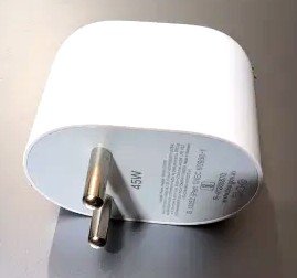 45W USB Type C Rapidly Charging Adapter, White, Compatible with C to C, Rectangular - Image 2